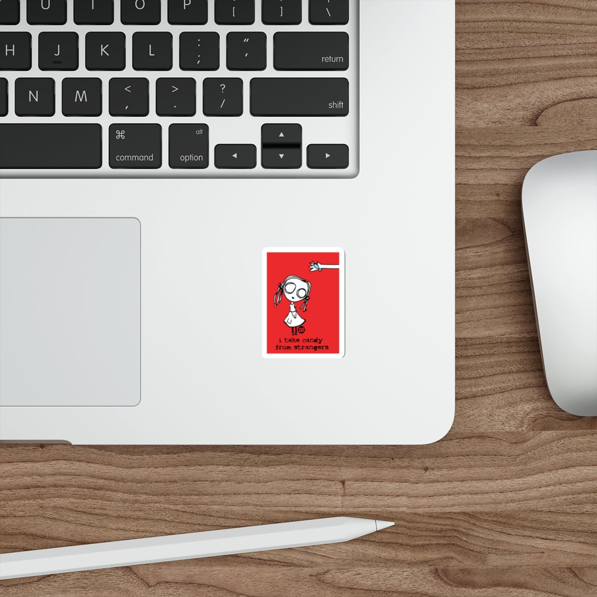 I Take Candy From Strangers Sticker laptop accessory
