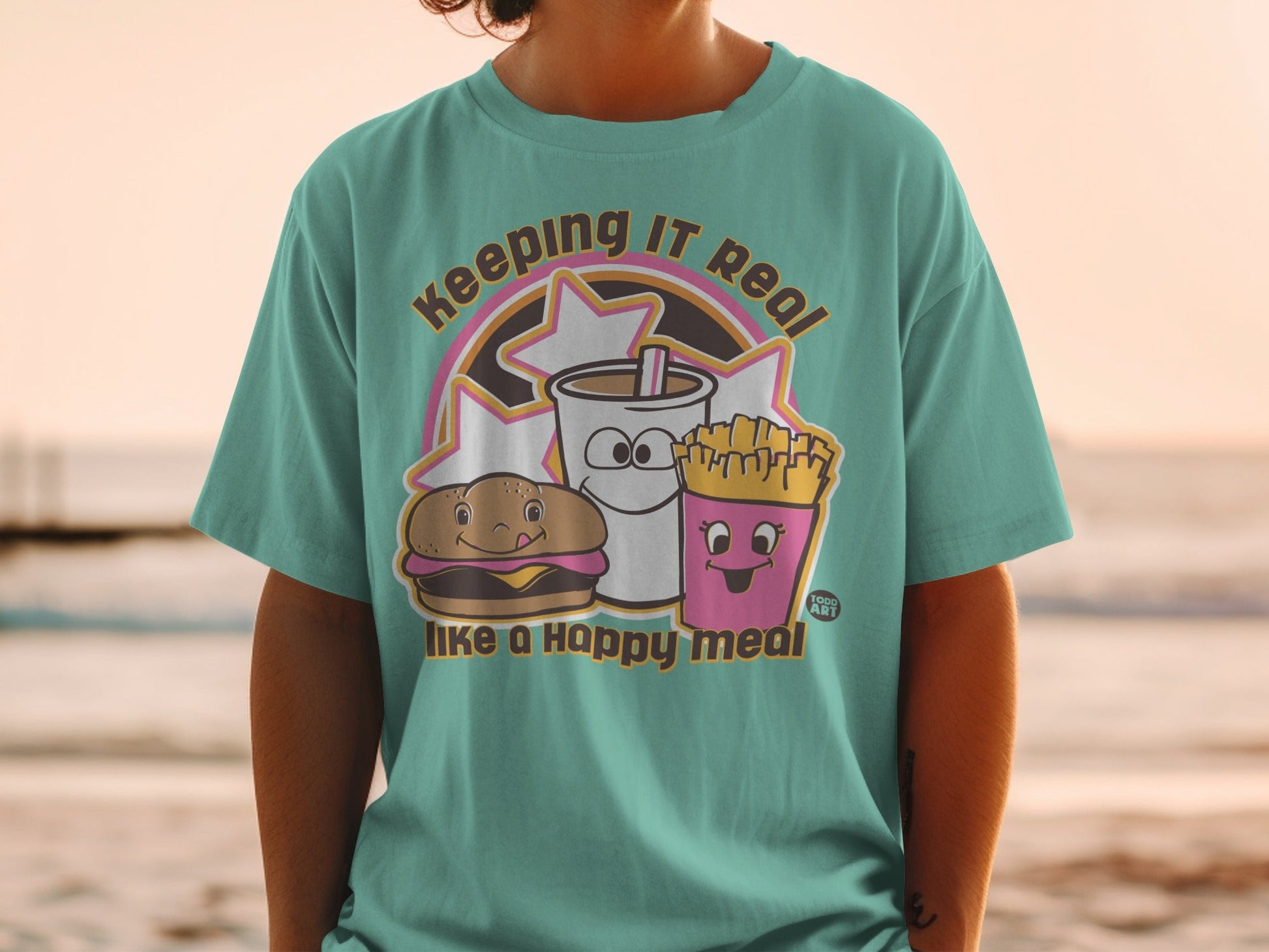 Keeping It Real Like a Happy Meal Graphic Tee