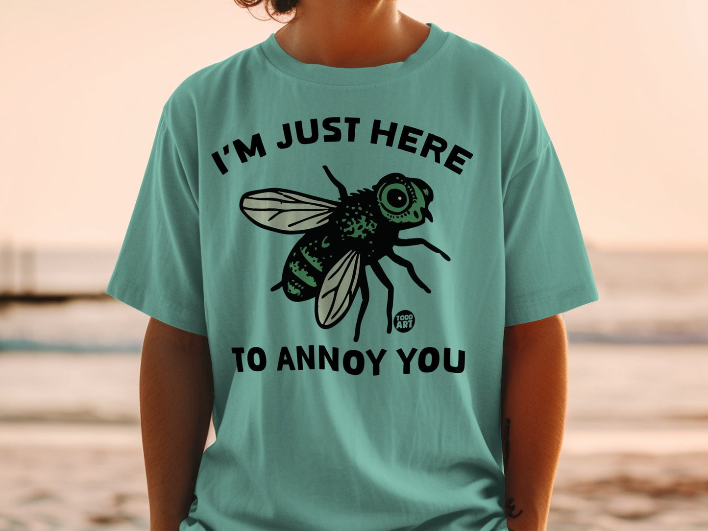 I'm Just Here to Annoy You Fly Graphic Shirt