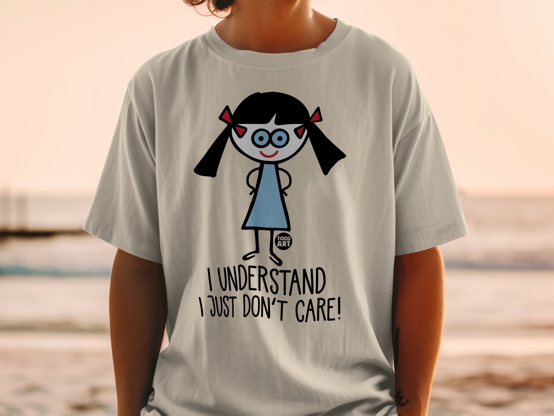 Funny I Understand I Just Don't Care Graphic T-Shirt