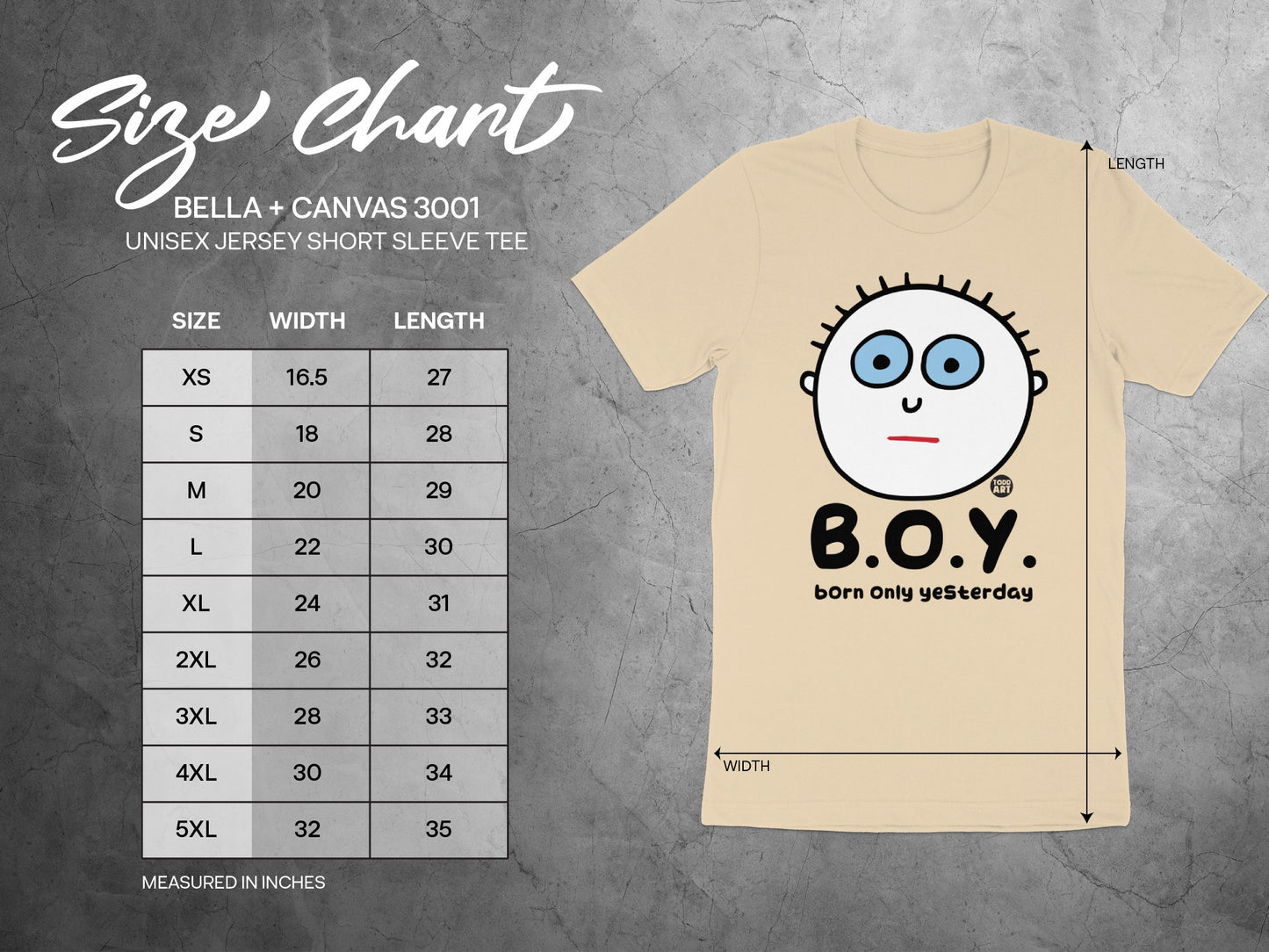 B.O.Y Born Only Yesterday Character Short Sleeve Tee