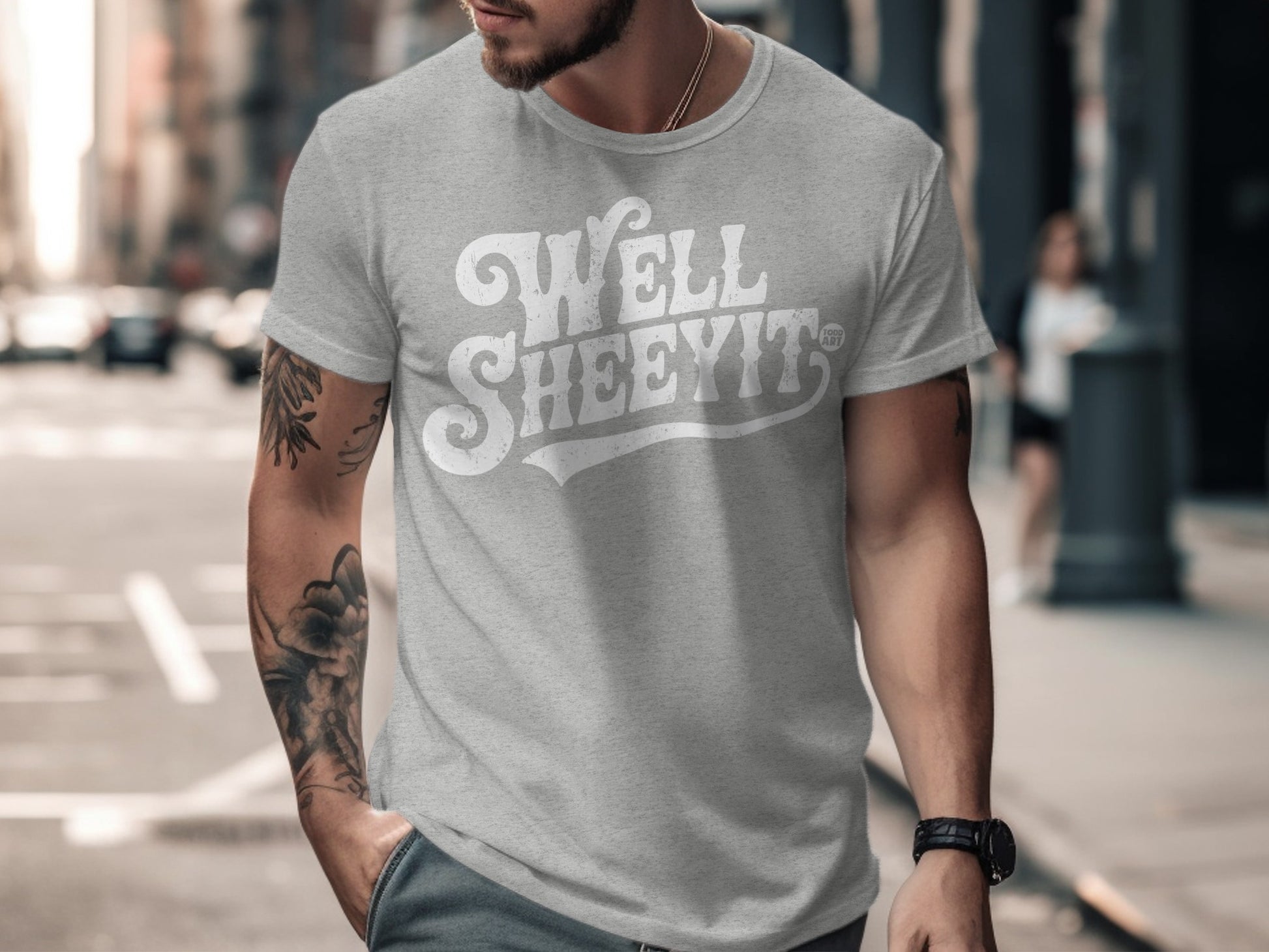 Well Sheeyit Vintage Style Graphic Tee Shirt