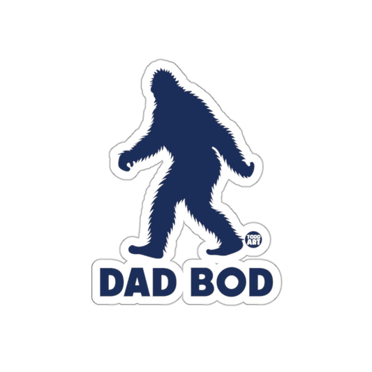 Bigfoot Dad Bod Humor Vinyl Sticker