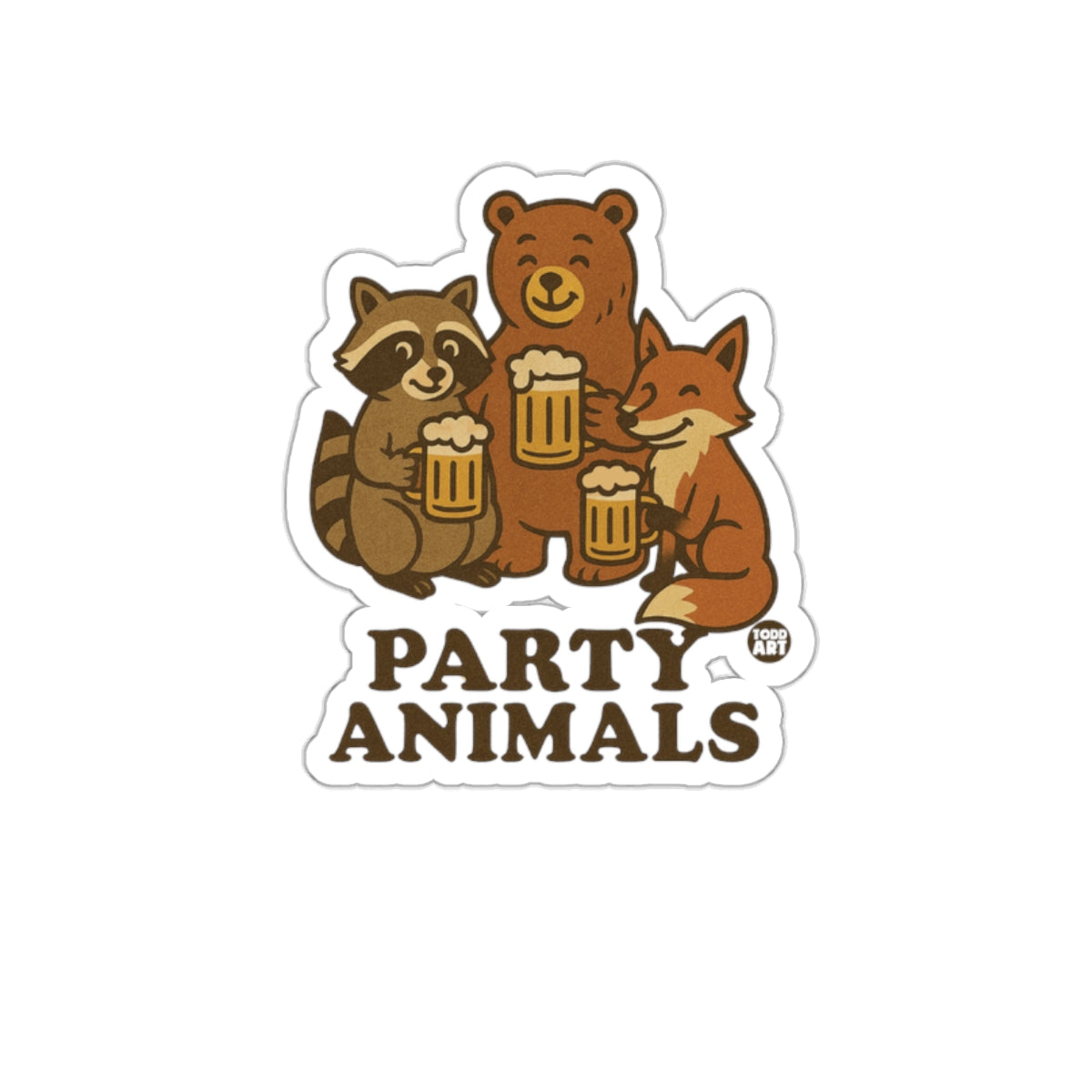 Party Animals Sticker for Fun Lovers and Party Enthusiasts