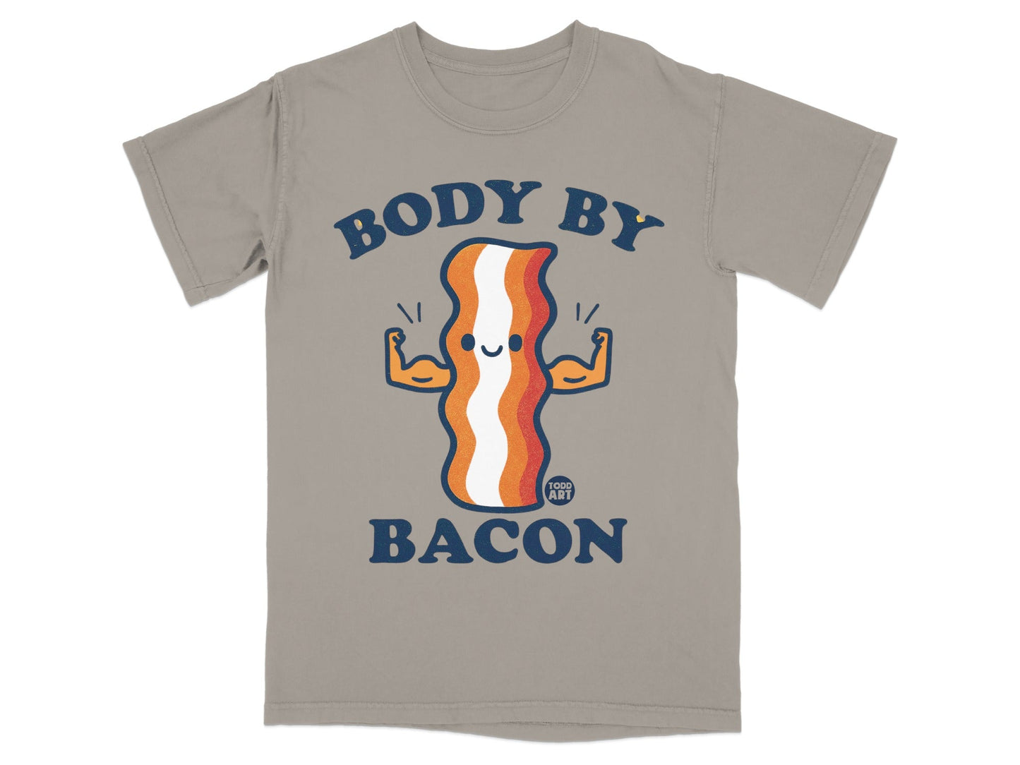 Body By Bacon Funny Gym Workout Graphic T-Shirt