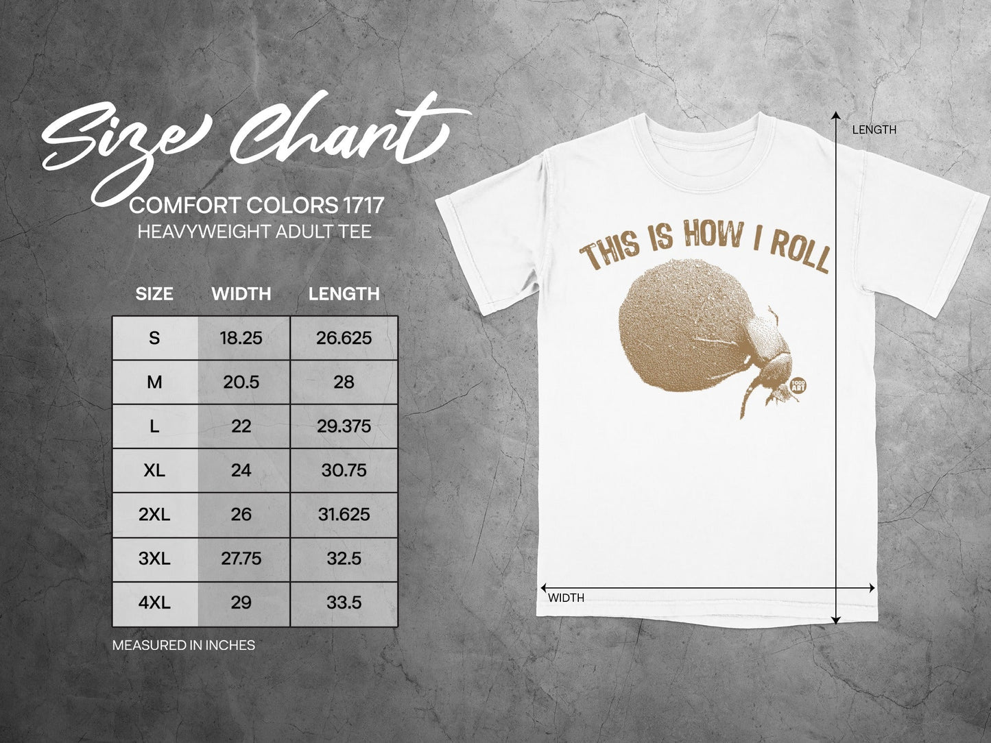 This Is How I Roll Heavyweight Adult Tee