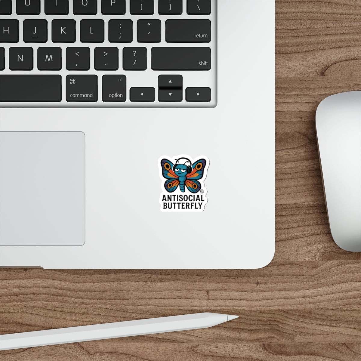 ANTI SOCIAL BUTTERFLY Laptop Decal for Unique Decor