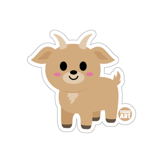 Cute Cartoon Baby Goat Sticker by Todd Art