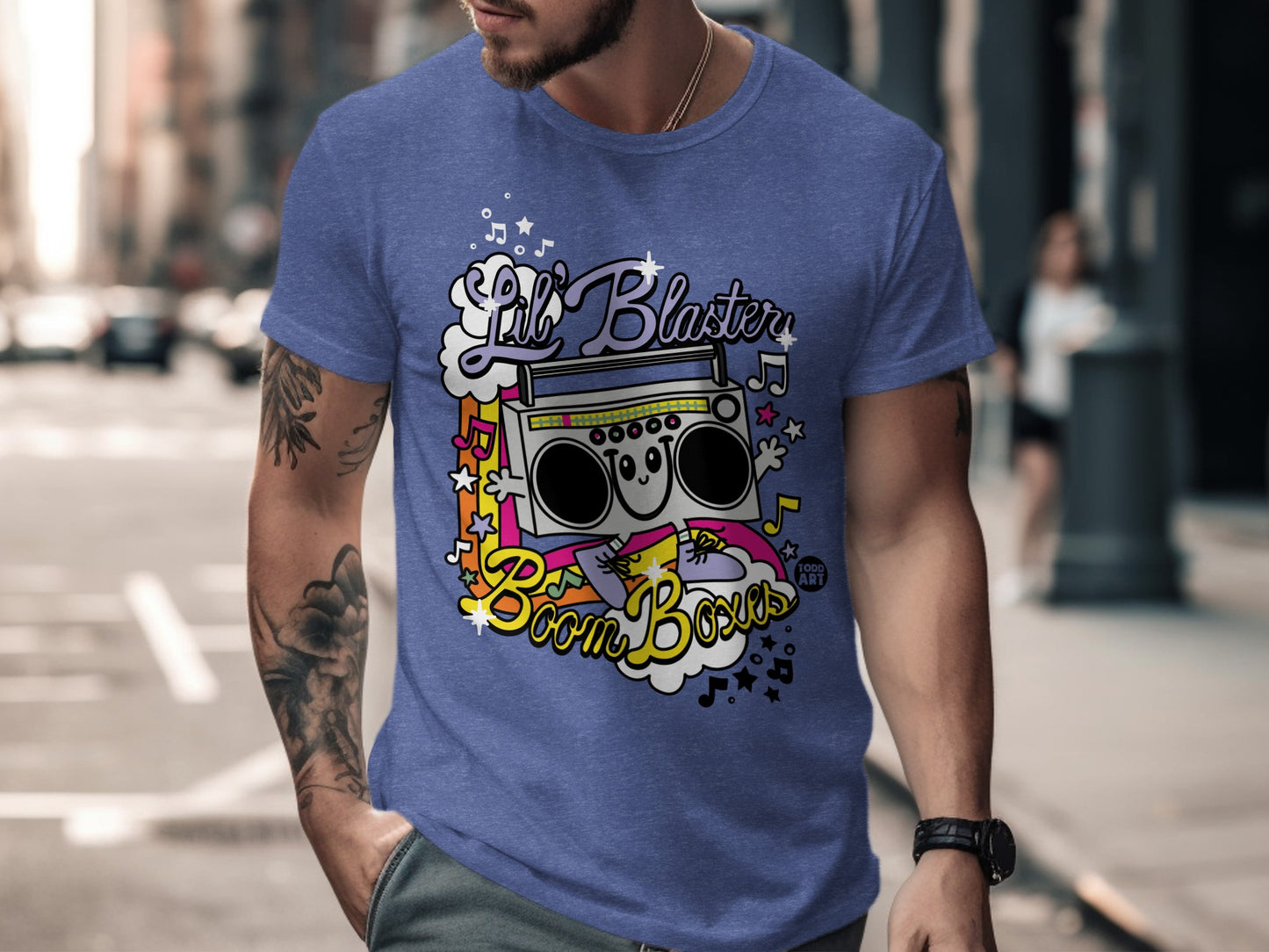 Lil Blaster Boom Boxes Graphic Tee for Urban Fashion