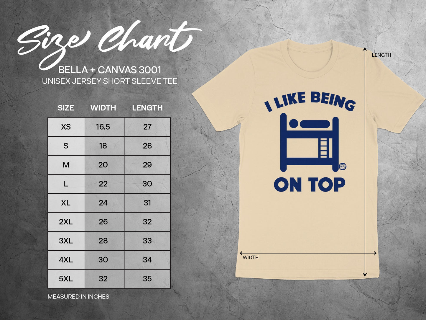 I Like Being On Top Unisex Jersey Short Sleeve Tee product