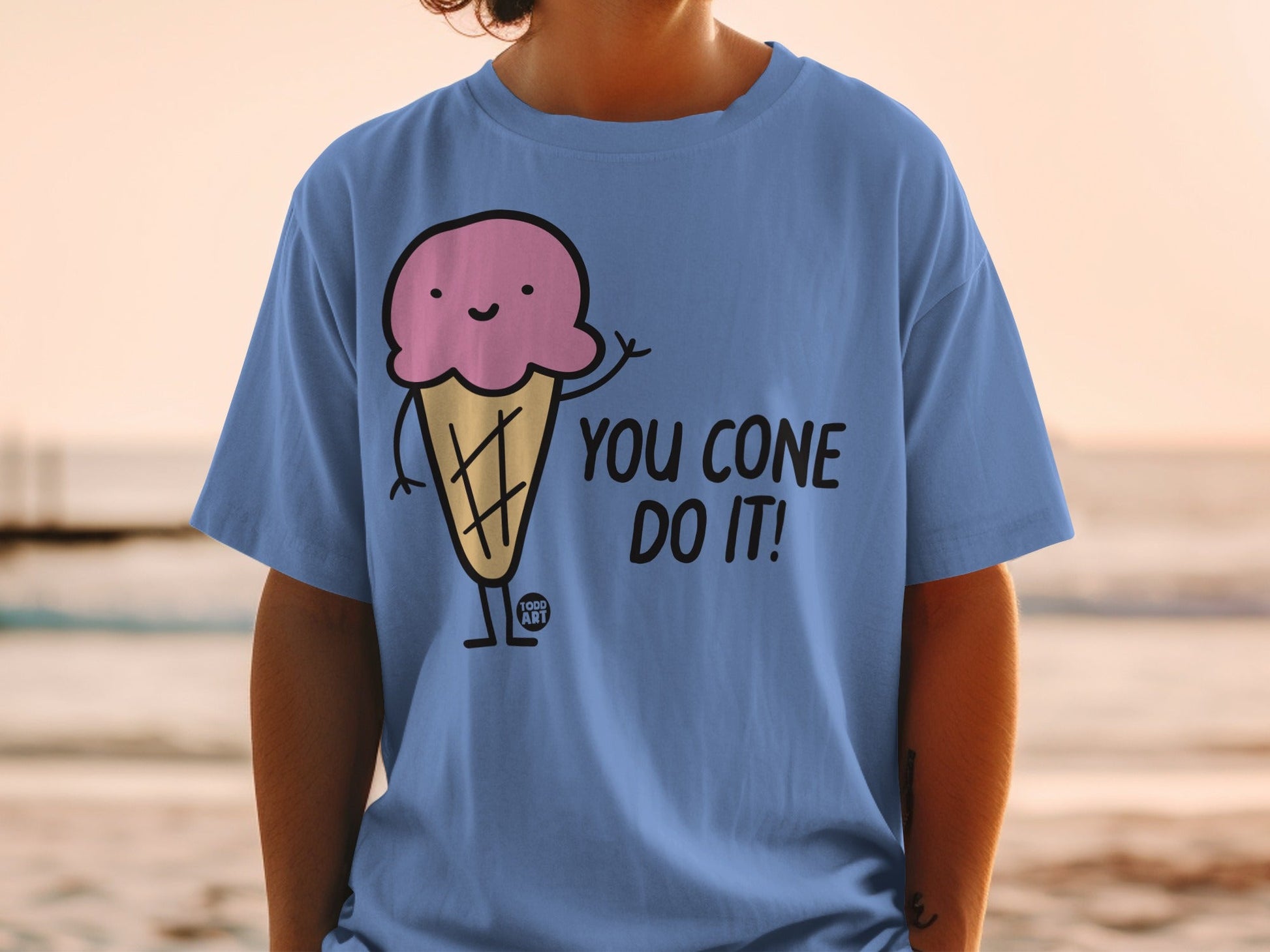 You Cone Do It Cute Ice Cream Graphic Tee