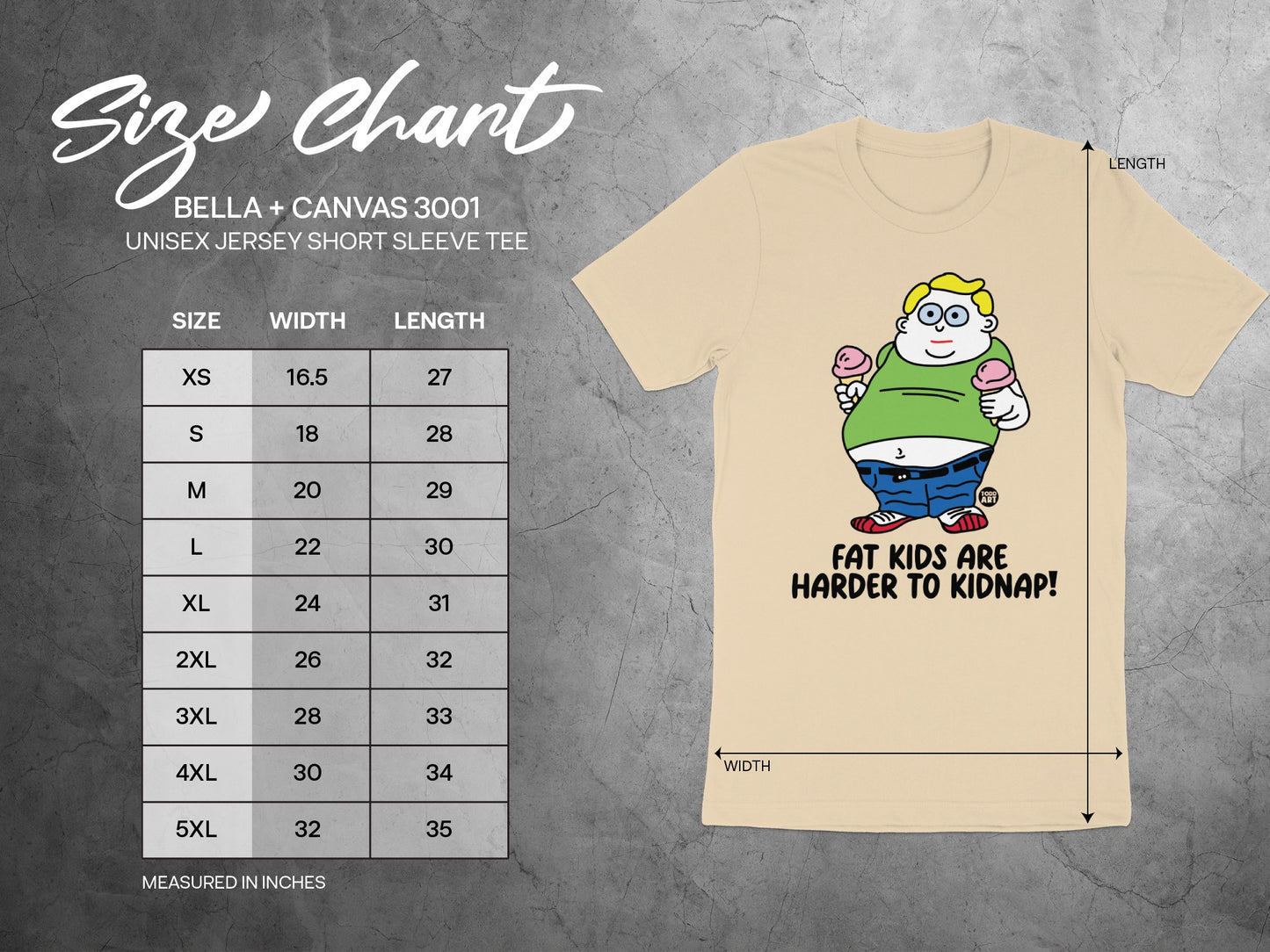 Fat Kids Are Harder To Kidnap Short Sleeve Tee product
