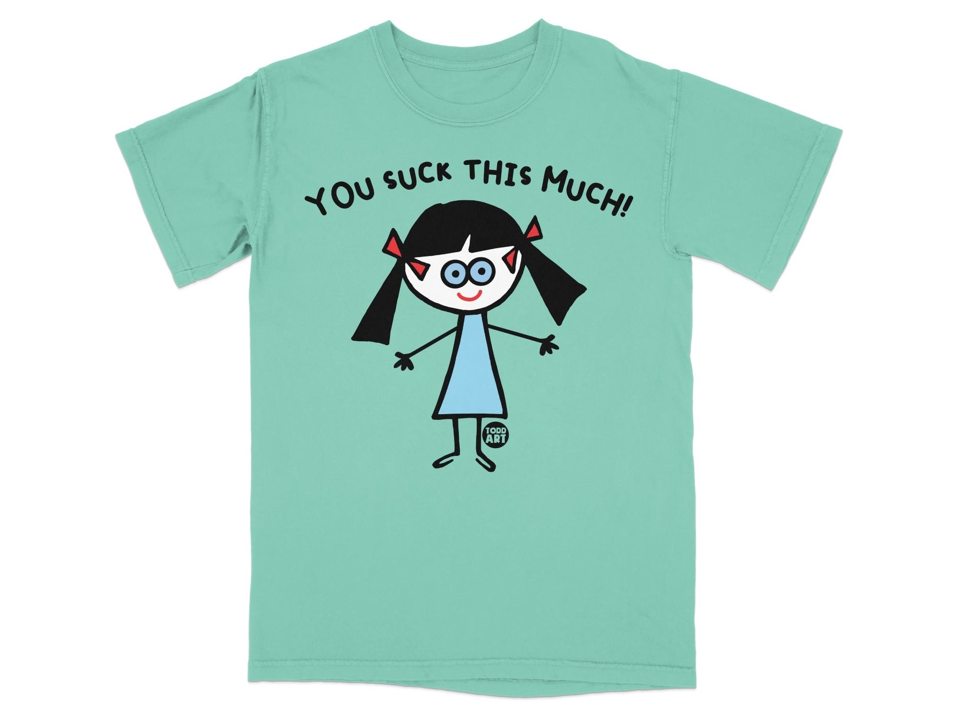 You Suck This Much Funny Cartoon Character T-Shirt