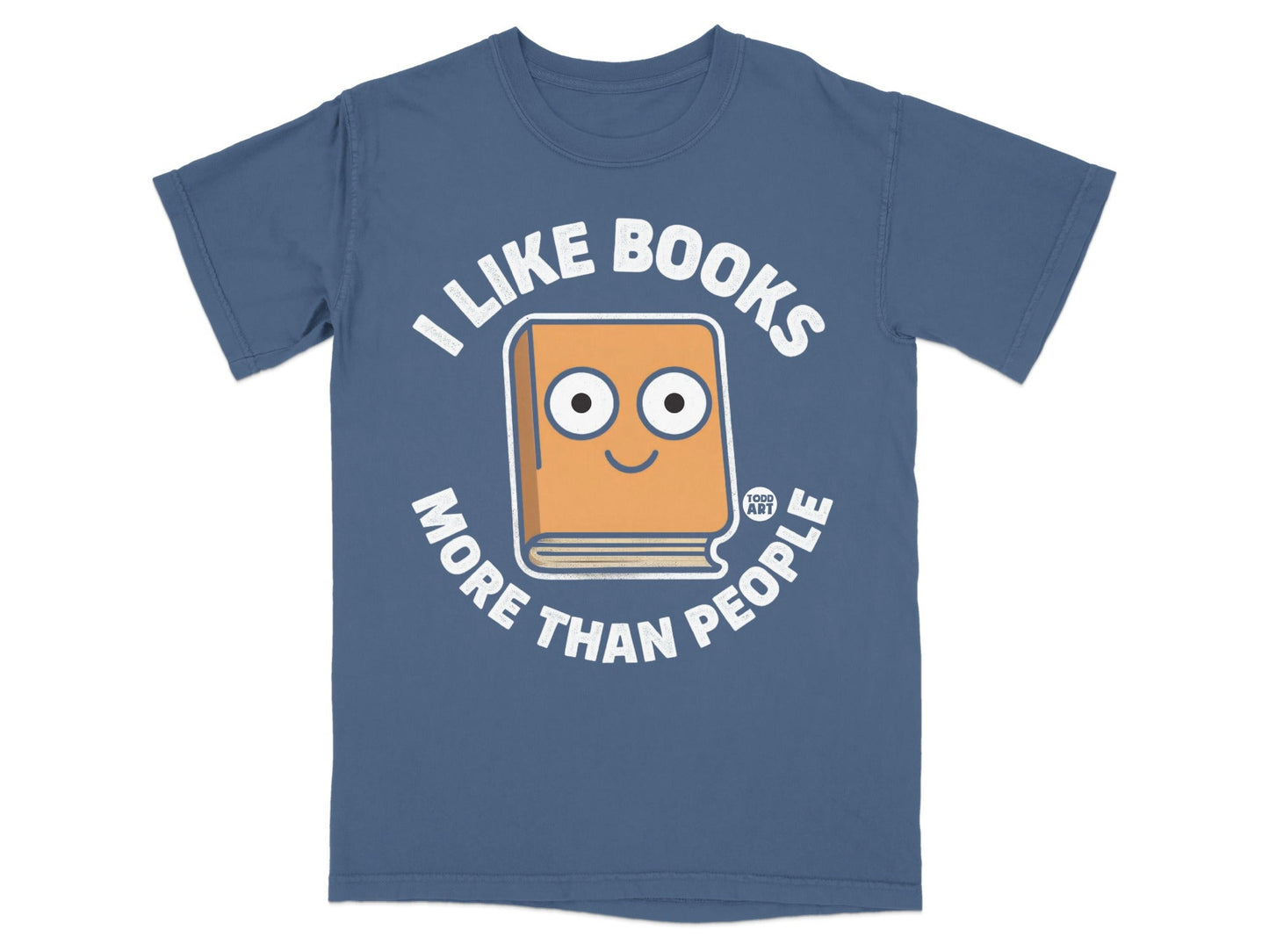 I Like Books More Than People Cute Book Graphic T-shirt
