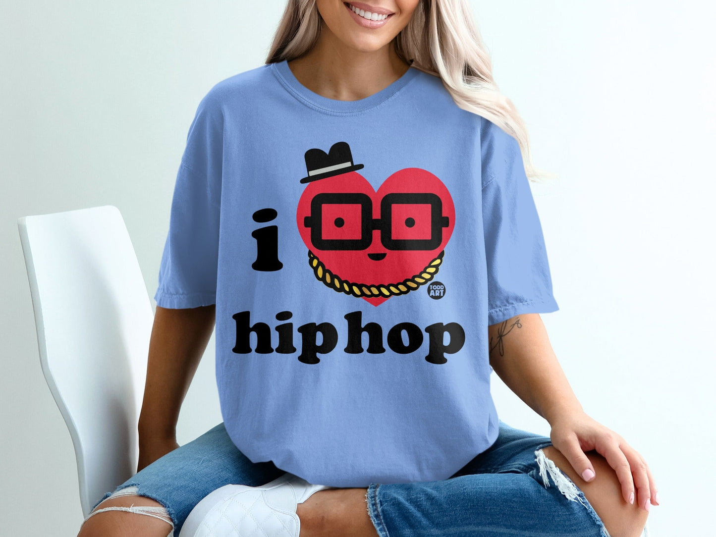 I Love Hip Hop Graphic Tee Shirt Urban Style