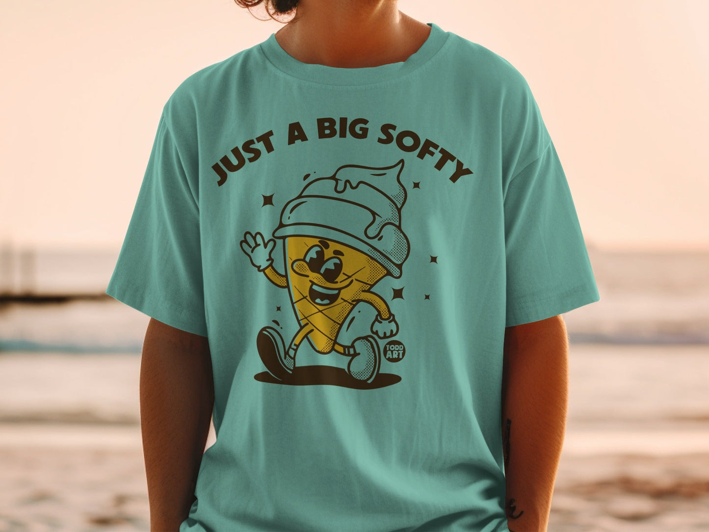 Just A Big Softy Ice Cream Character T-Shirt