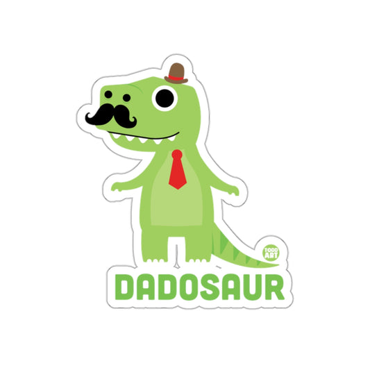 Dapper Dinosaur Character with Hat and Tie Sticker