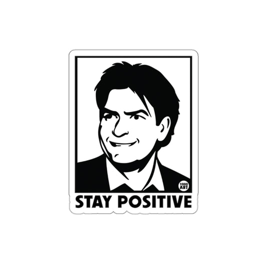 Stay Positive Image Portrait Illustration Art Stickers