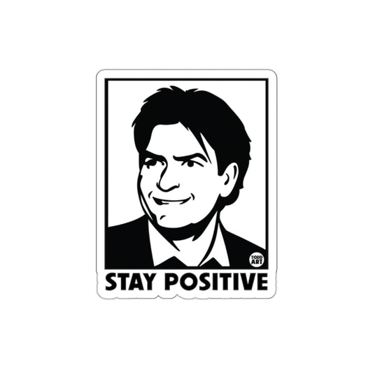 Stay Positive Image Portrait Illustration Art sticker