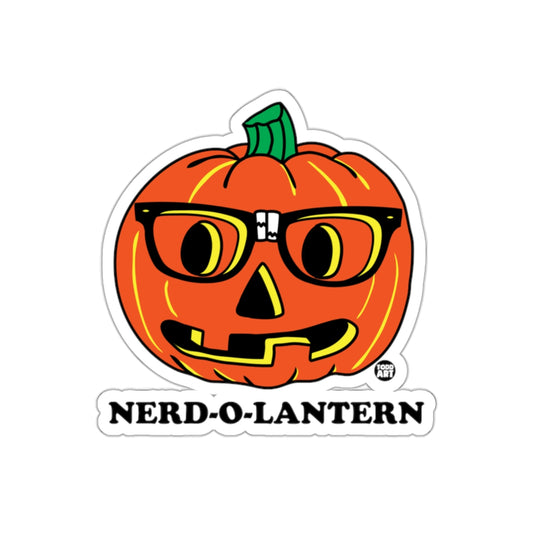 Nerd O Lantern Pumpkin Face With Glasses Funny Stickers