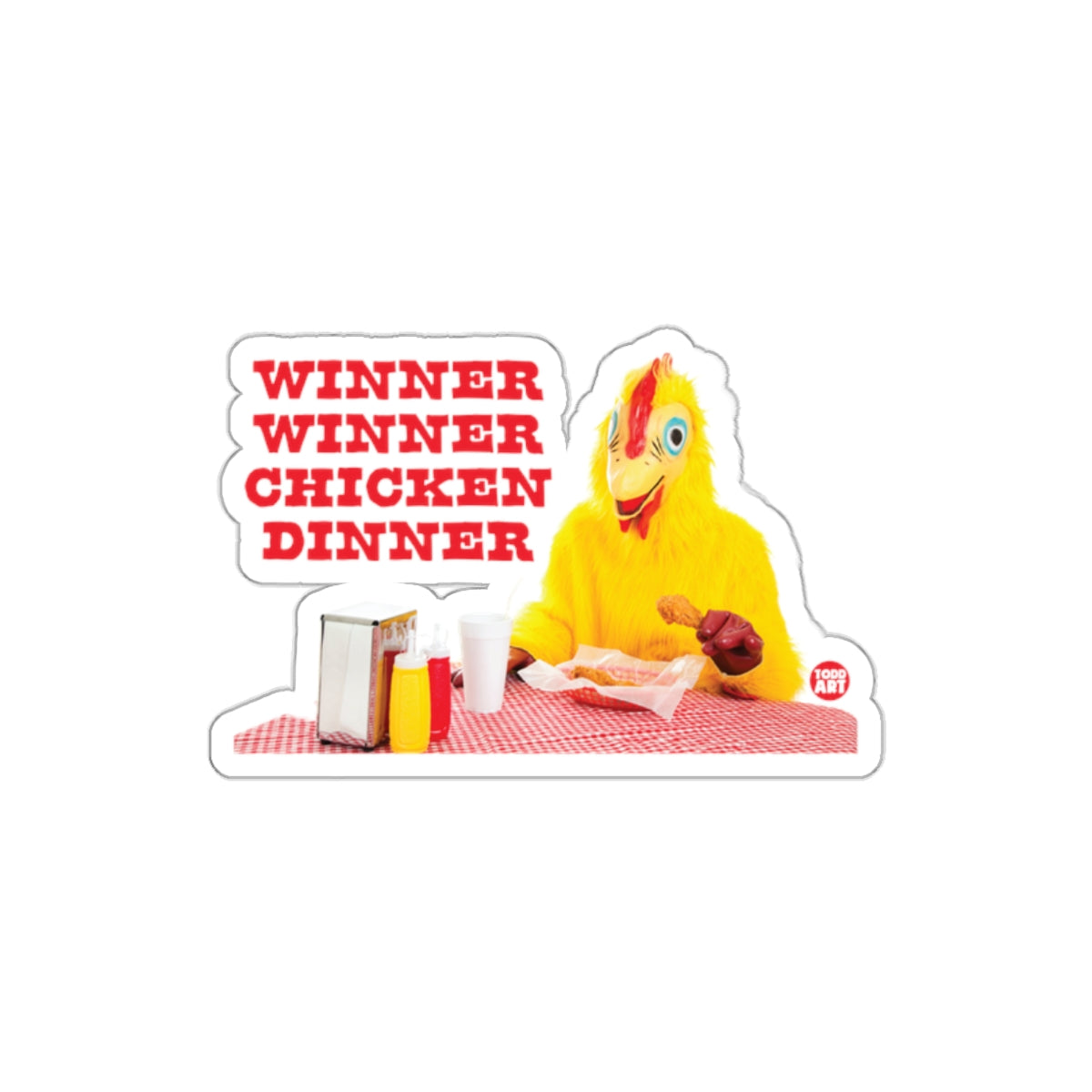 Winner Winner Chicken Dinner Sticker Decor