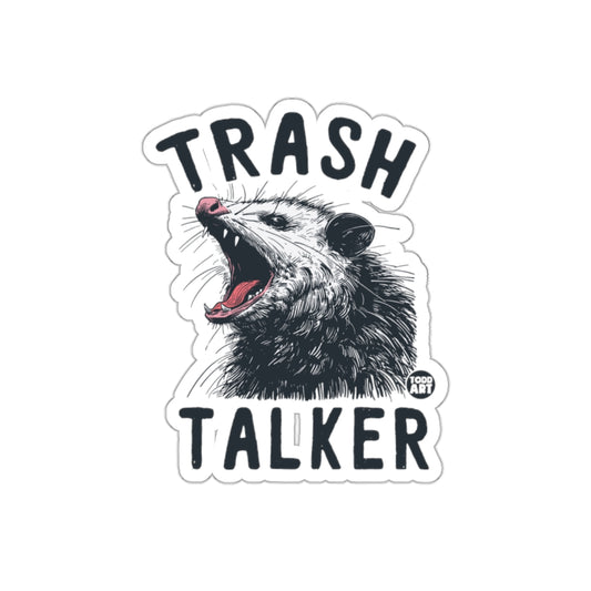 Trash Talker Animal Illustration Funny Saying Stickers