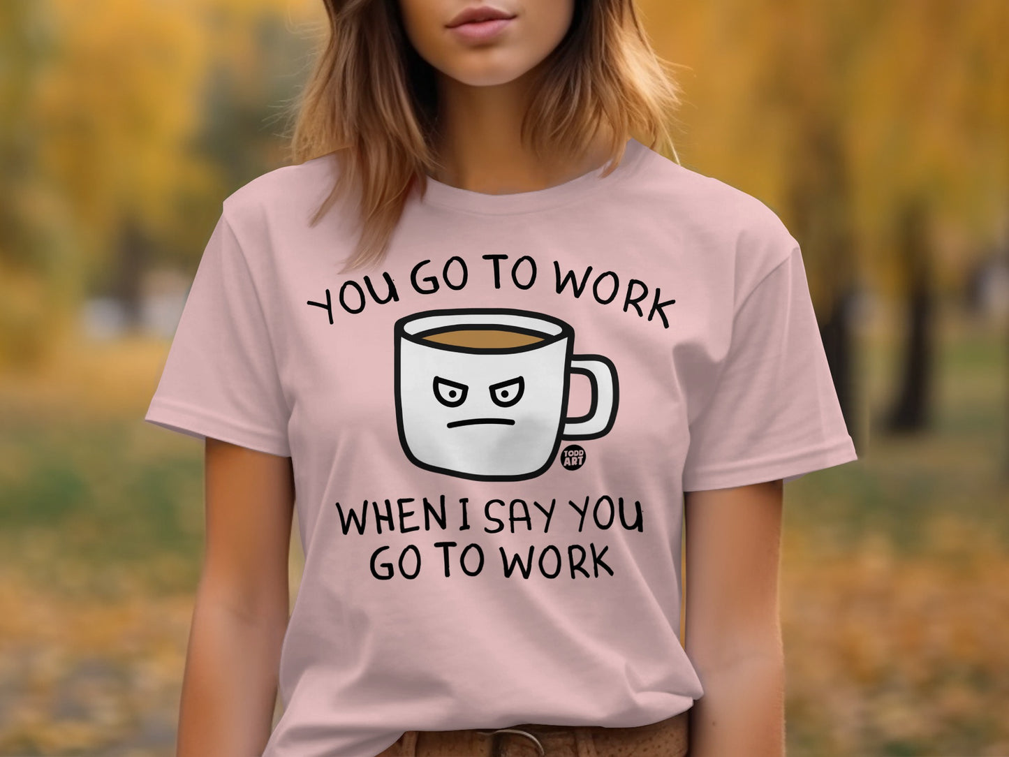 Angry Coffee Mug Graphic Tee Unisex T-shirt product