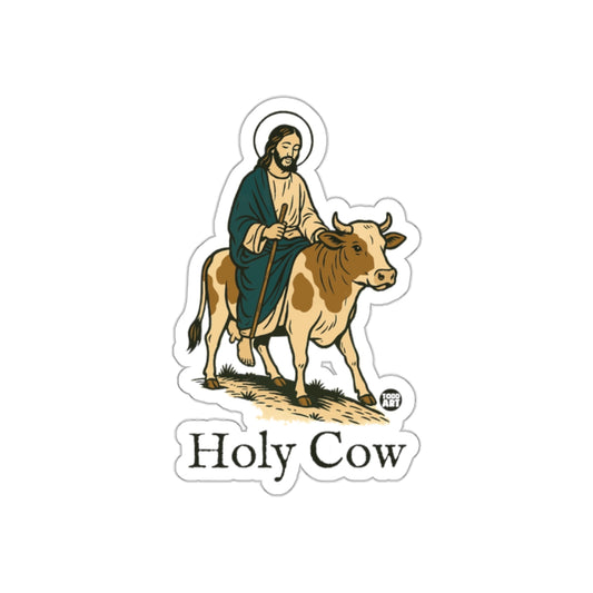 Holy Cow Sticker by Todd Art