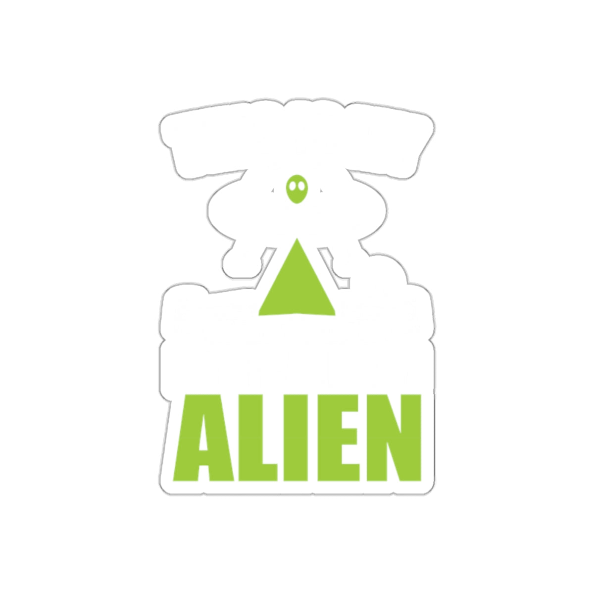 Green Alien Decorative Art for Home and Office Decor