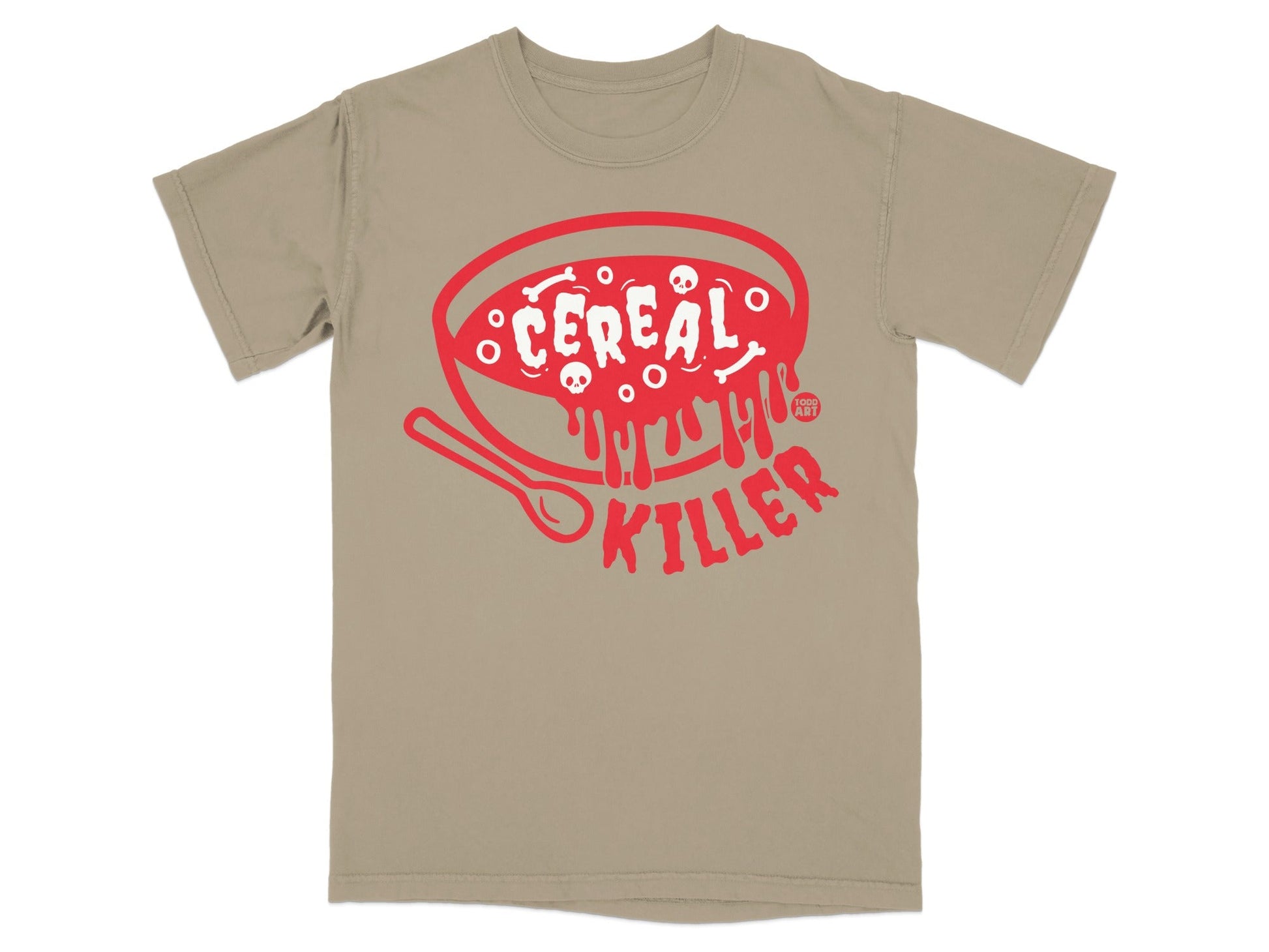 Cereal Killer Design Food Art Printed T-shirt