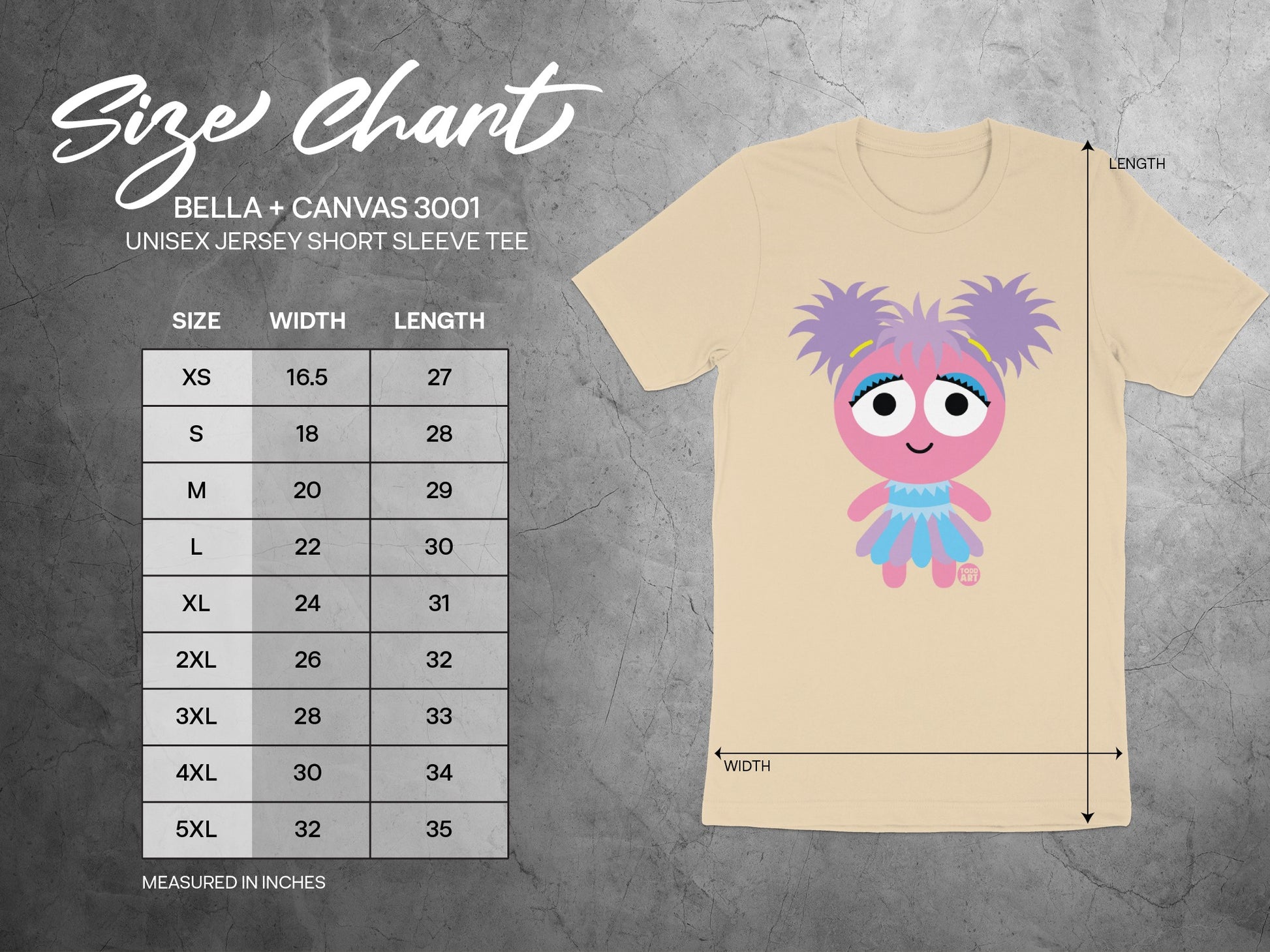 Cute Cartoon Character Unisex Short Sleeve Tee