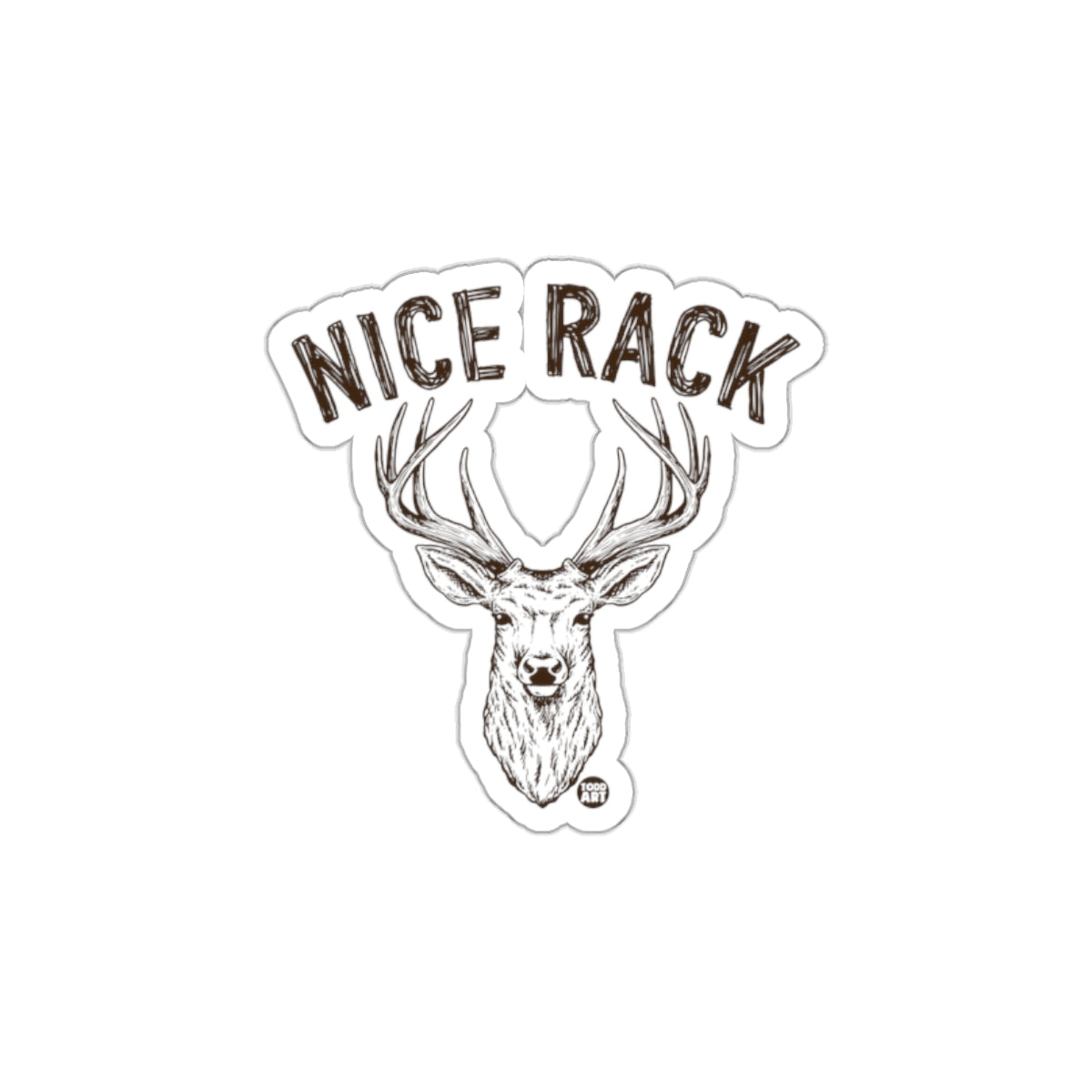 Nice Rack Antlers Design Novelty Sticker Product
