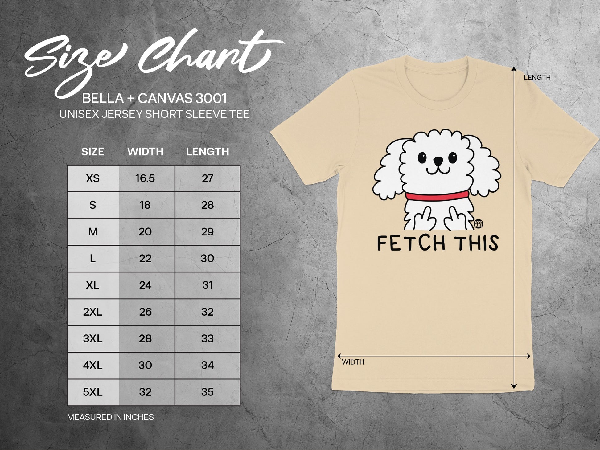 Cute Cartoon Dog with Fetch This Printed T-shirt product