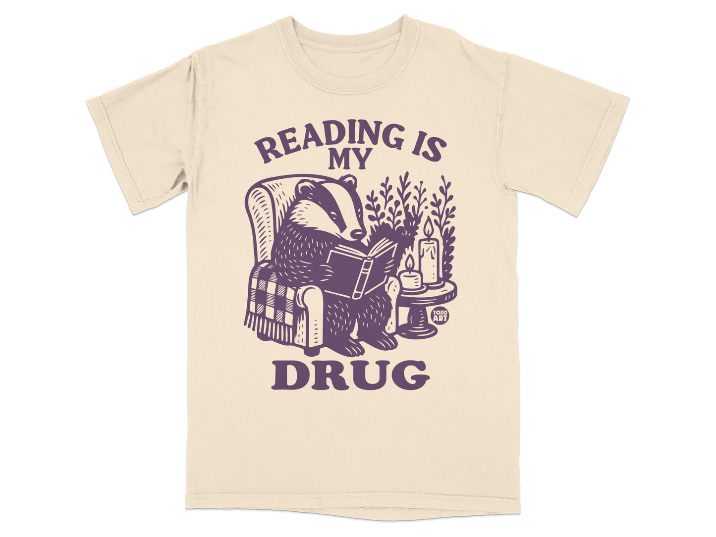 Reading Is My Drug Graphic Print T-shirt
