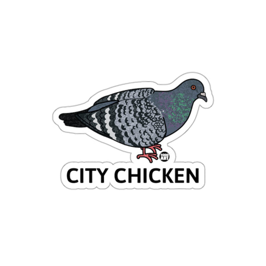 City Chicken Pigeon Funny Sticker For Everyone