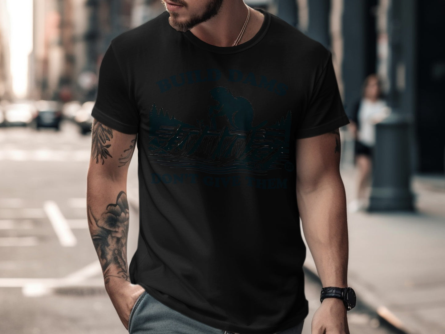 Build Dams Don't Give Them Wilderness Themed T-Shirt