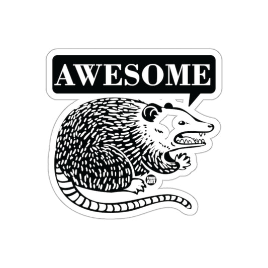 Awesome Possum Graphic Vector Illustration sticker