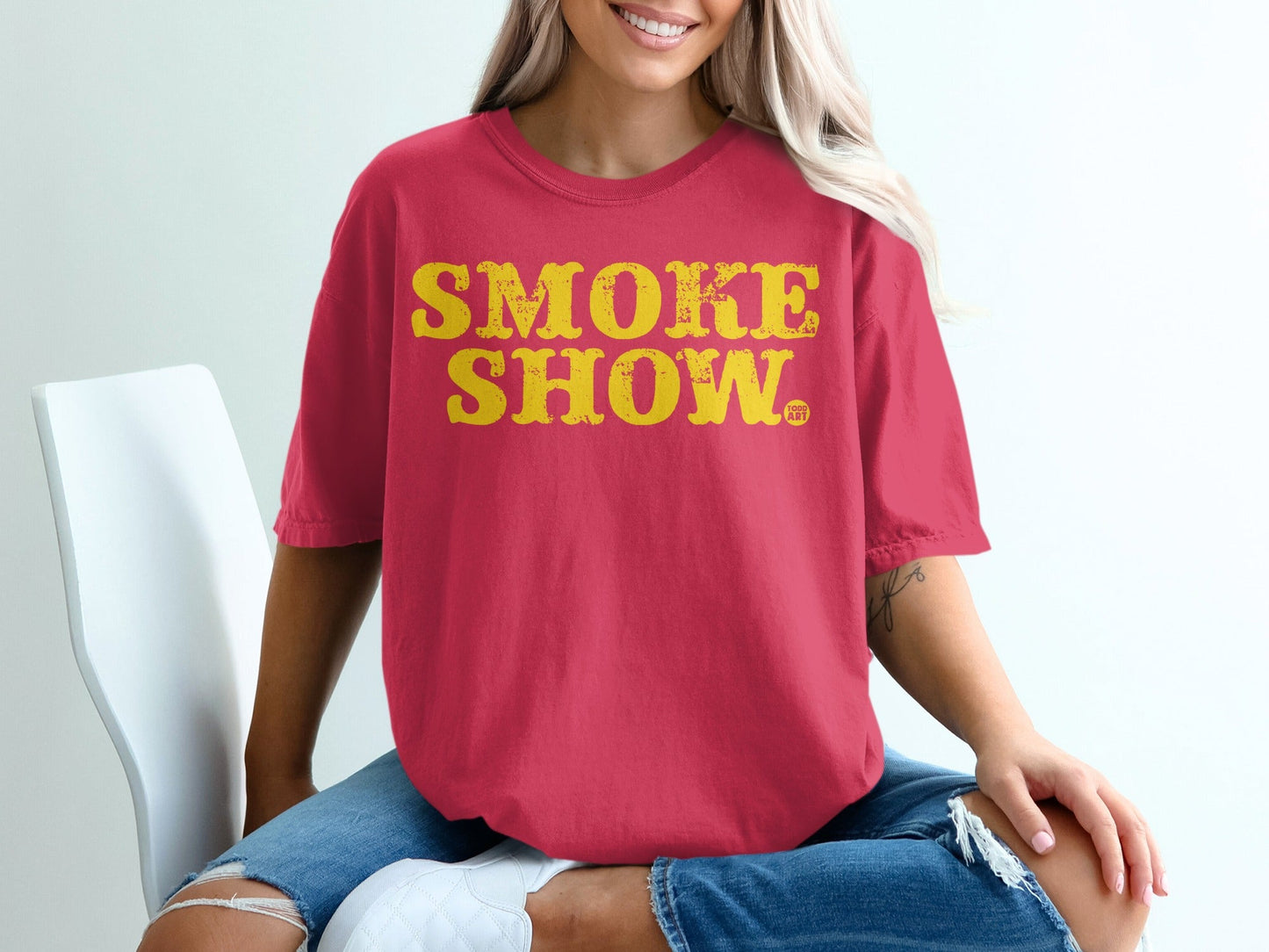 Smoke Show Graphic Tee Shirt Casual Comfortable Design