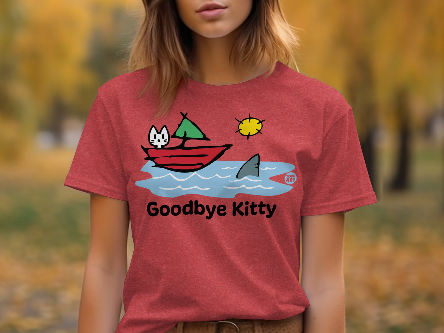 Goodbye Kitty Funny Graphic T-Shirt for Cat Lovers