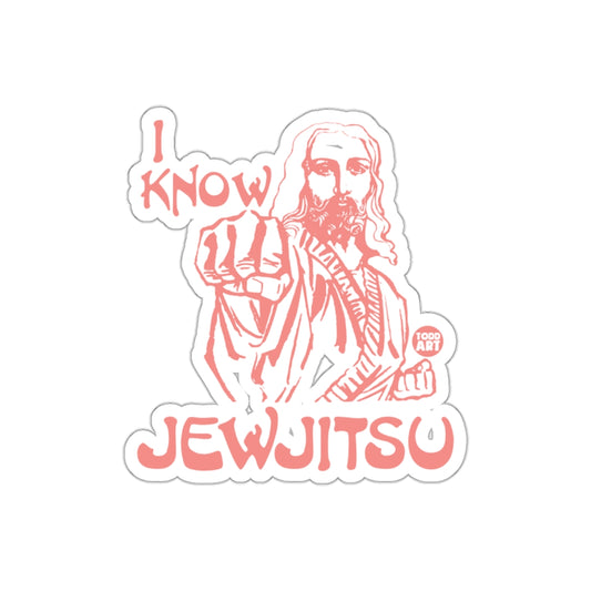 I Know JewJitsu Sticker Perfect for Unique Decor