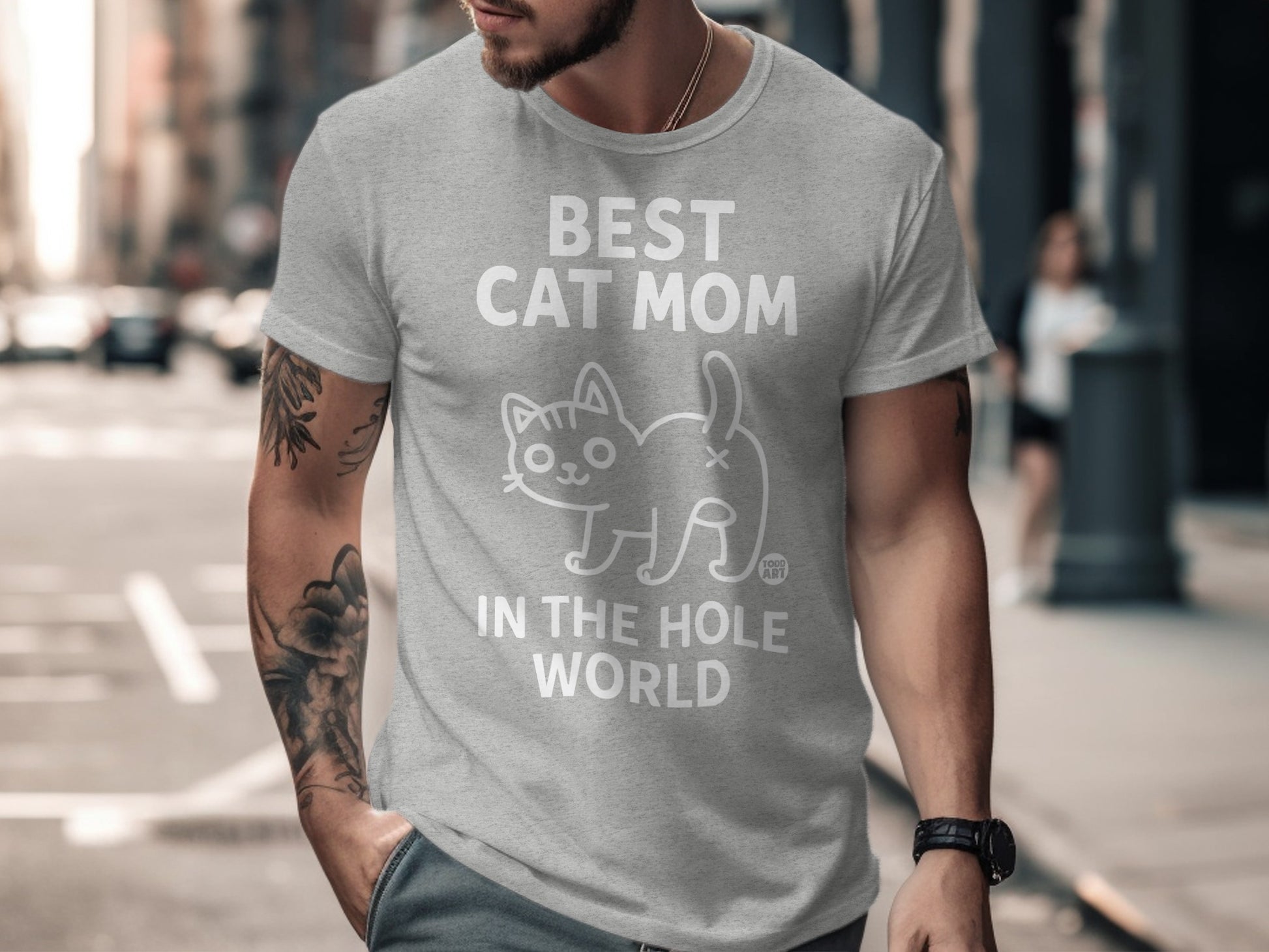 Best Cat Mom In The Hole World T-shirt