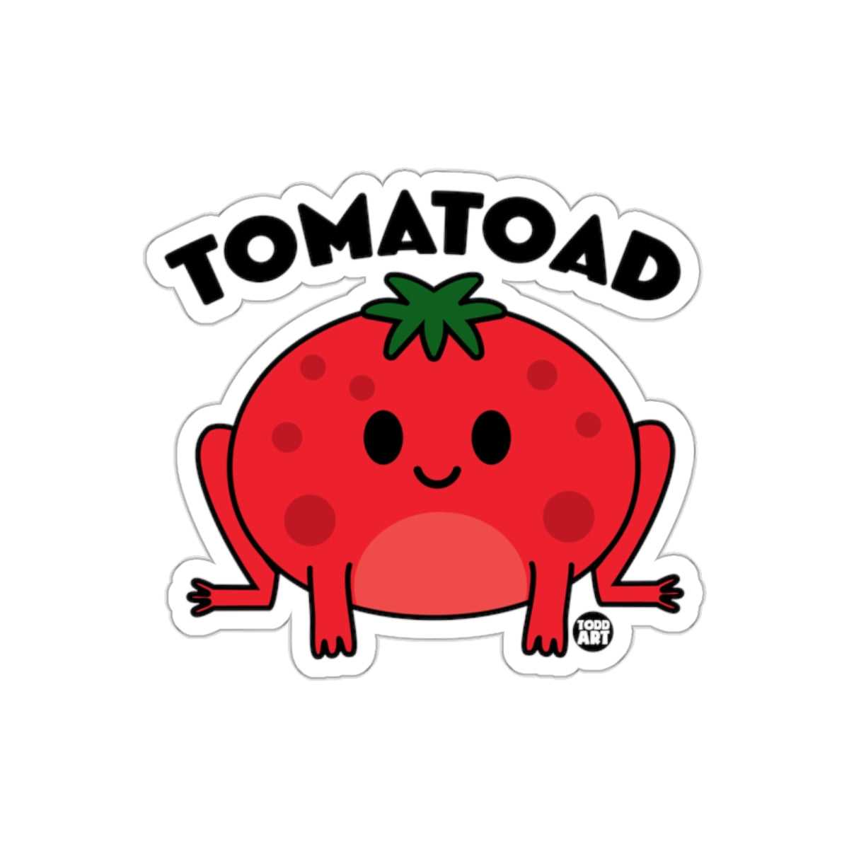 TOMATOAD Cute Cartoon Tomato Frog Sticker Product