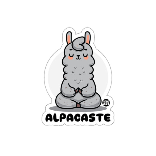 Meditating Llama Alpacaste Sticker for Fun