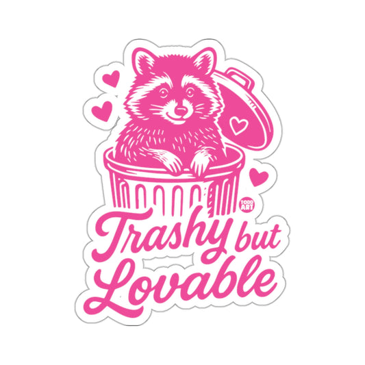 Pink Raccoon Trashy but Lovable Hearts Adorable 