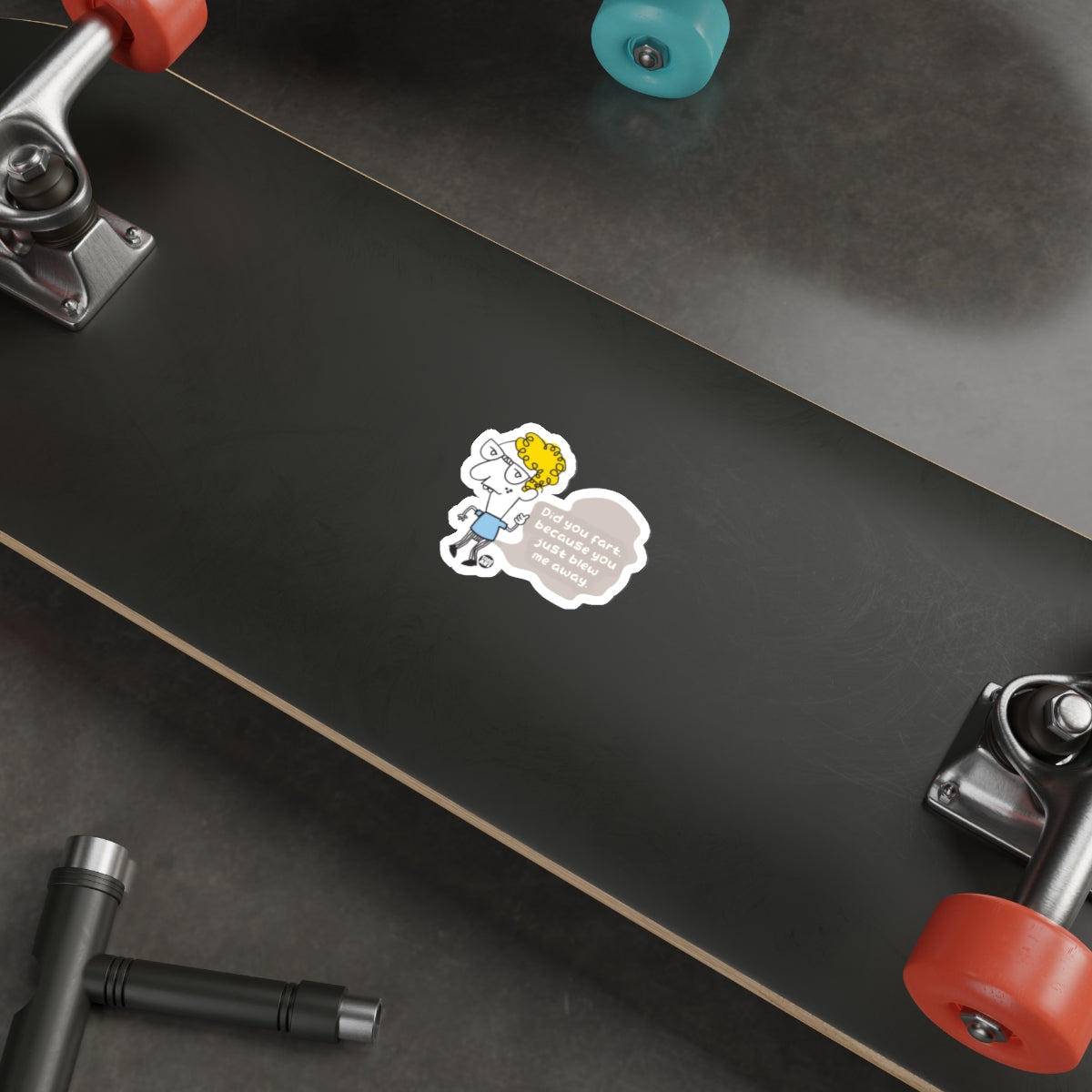 Funny Cartoon Sticker For Skateboard Enthusiasts
