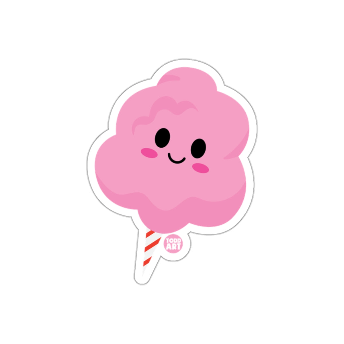 Cute Smiling Cotton Candy Cartoon Sticker Product