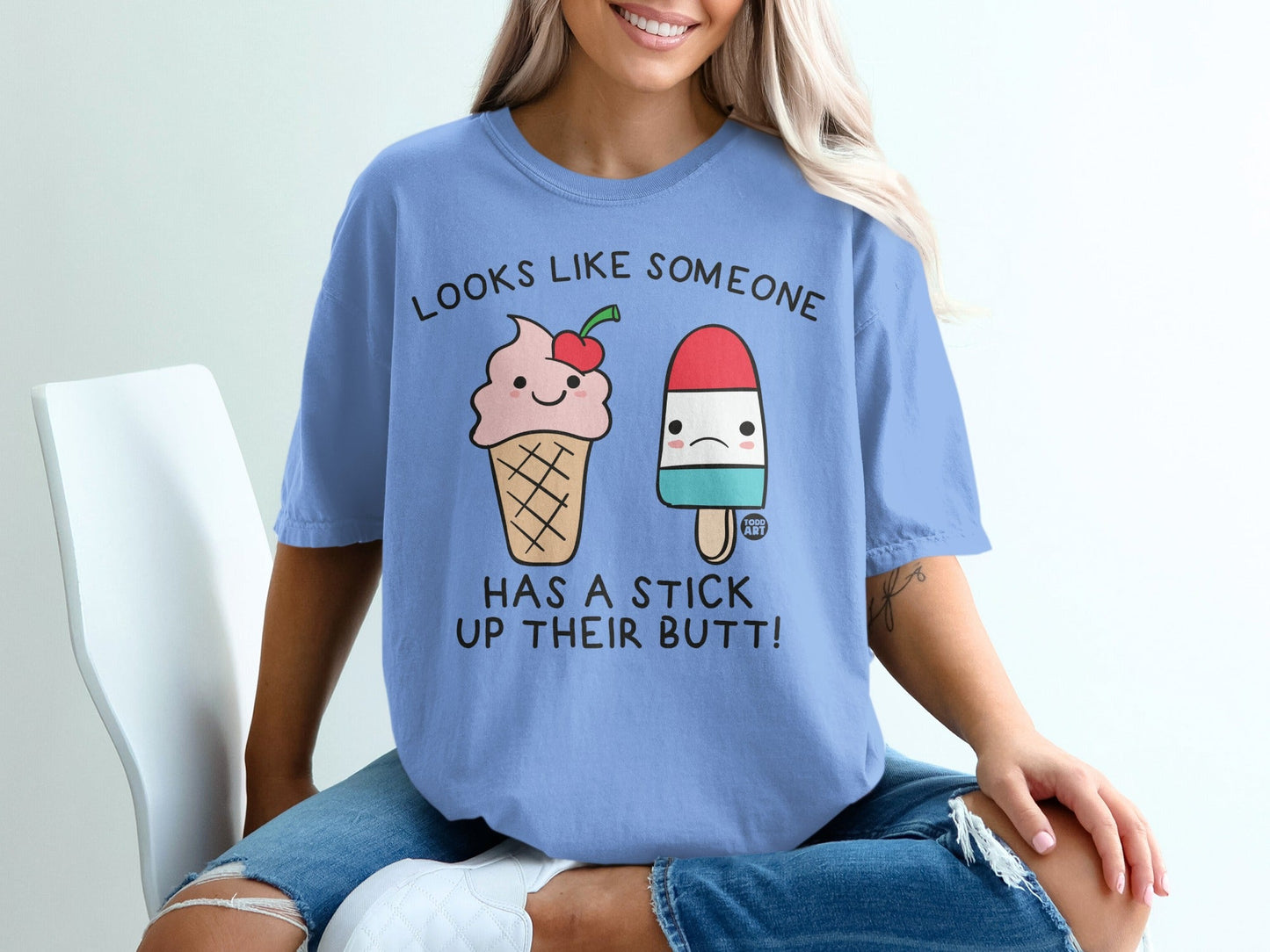 Looks Like Someone Ice Cream Graphic T-Shirt