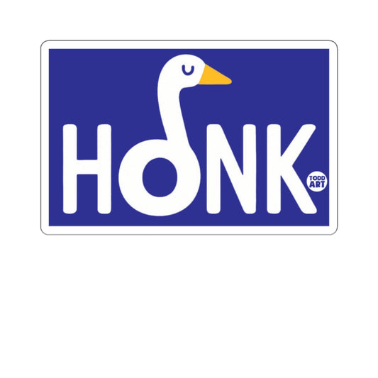 Honk Goose Design with Todd Art Logo Sticker