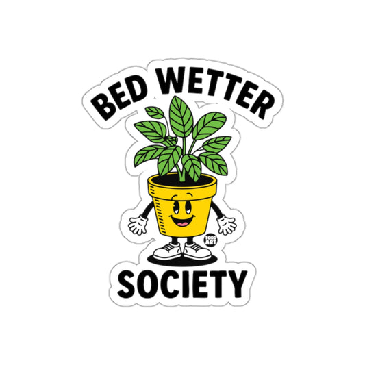 Bed Wetter Society Plant Pot Character Design Stickers