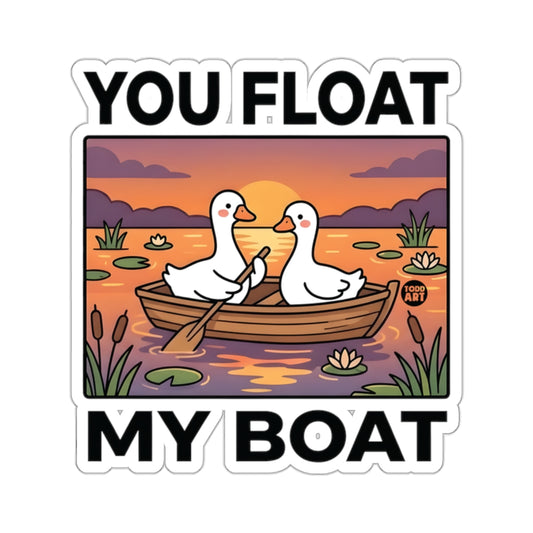 YOU FLOAT MY BOAT Ducks Romantic Sunset Lake product type
